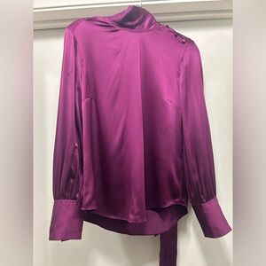 J crew Collection B Rich Purple Blouse